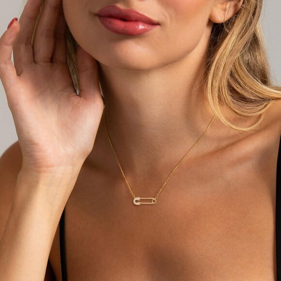 Gold Necklace for Women-14k Gold Plated Infinity Necklace Star Of David Necklace - Picture 2 of 6